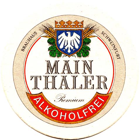 schweinfurt sw-by brauhaus maintaler 1a (rund215-logo grner hopfen)